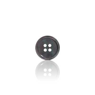 SB1042 Bouton à 4 trous en coquille de nacre noire