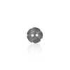 SB1036 Bouton 2 trous en coquille de nacre noire avec trous frontaux