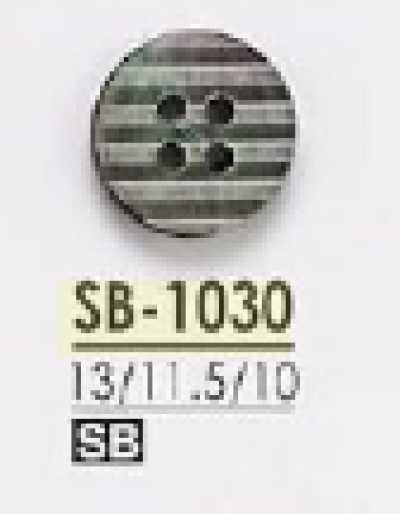 SB1030 Bouton à quatre trous en coquillage de nacre noire