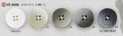 VE9566 Bouton en résine polyester à 4 trous