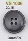 VS1036 Bouton en résine polyester à 4 trous avec trous sur la face avant