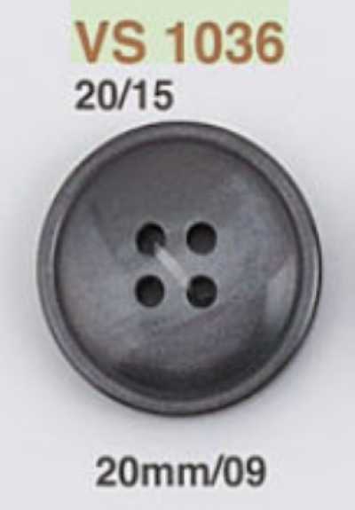 VS1036 Bouton en résine polyester à 4 trous avec trous sur la face avant