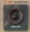 VT159 Bouton 4 trous à coudre en résine de polyester