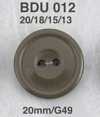 BDU012 Bouton 2 trous en résine polyester