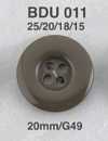 BDU011 Bouton à coudre traversant à 4 trous en résine de polyester