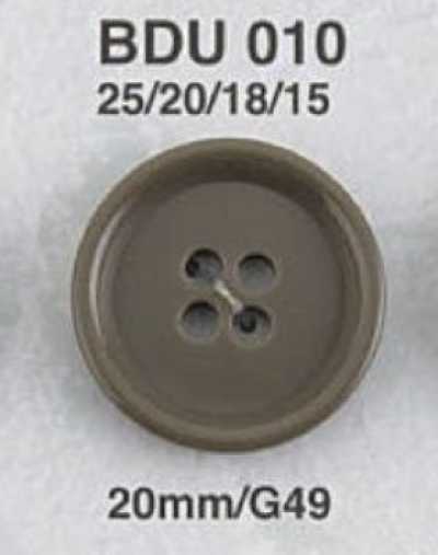 BDU010 Bouton 4 trous en résine polyester