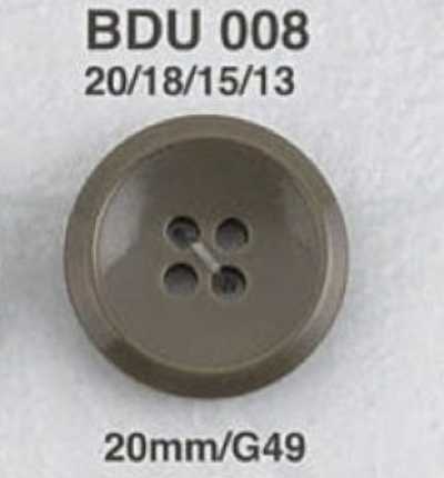 BDU008 Bouton 4 trous en résine polyester