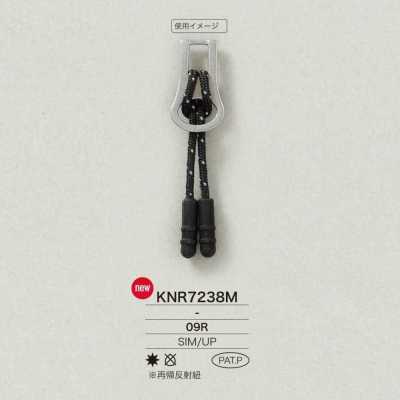 KNR7238M Pointe de fermeture à glissière Mirable (silicone)/résine polyester