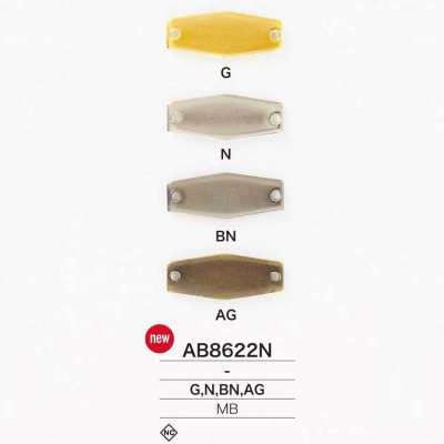 AB8622N Plaque métallique à coudre en laiton