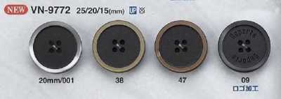 VN9772 Bouton en résine polyester à 4 trous