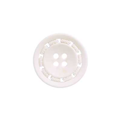 VE9560 Bouton en résine polyester à quatre trous, trou frontal