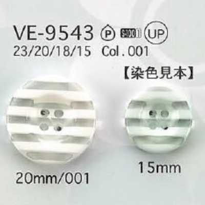 VE9543 Bouton en résine polyester à 4 trous