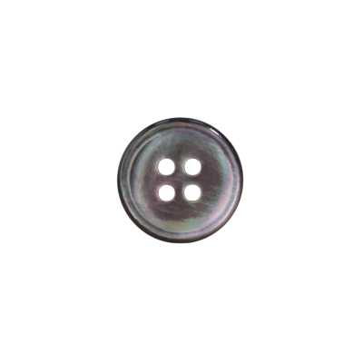 Bouton 4 trous en nacre noire