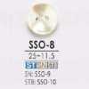 SSO8 Bouton en nacre à 2 trous