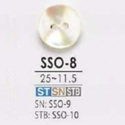 SSO8 Bouton en nacre à 2 trous