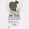 SM1530 Bouton à tige demi-anneau circulaire en laiton
