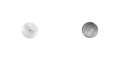 SMW4000 Coquillage Takase, coquillage de nacre noire / bouton à queue anneau circulaire en laiton