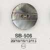 SB506 Bouton à deux trous en coquillage de nacre noire