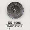 SB1006 Bouton 4 trous en coquille de nacre noire