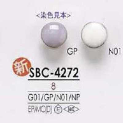 SBC4272 Bouton à tige demi-anneau circulaire en résine époxy/moulé sous pression