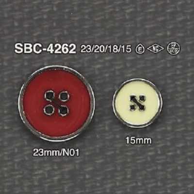 SBC4262 Bouton frontal à quatre trous en résine époxy/métal de haute qualité