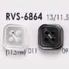 RVS6864 Bouton frontal à 4 trous en résine polyester