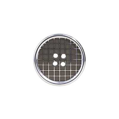 RVS1002 Bouton à 4 trous avec trou frontal en aluminium/résine polyester