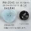 PW2045 Bouton à deux trous en résine polyester