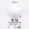 N16 Bouton à queue demi-anneau en résine de nylon