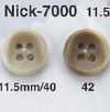 NICK7000 Bouton 4 trous en résine urée