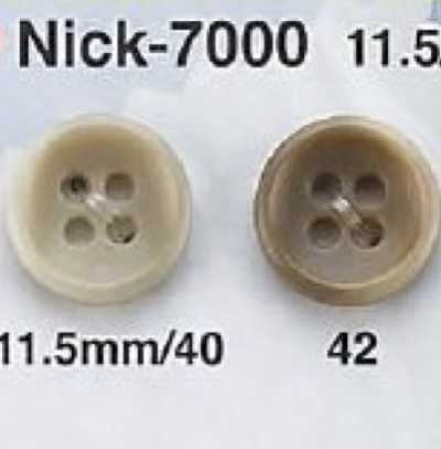 NICK7000 Bouton 4 trous en résine urée