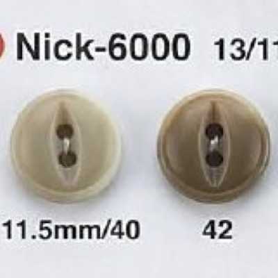 NICK6000 Bouton 2 trous en résine d'urée