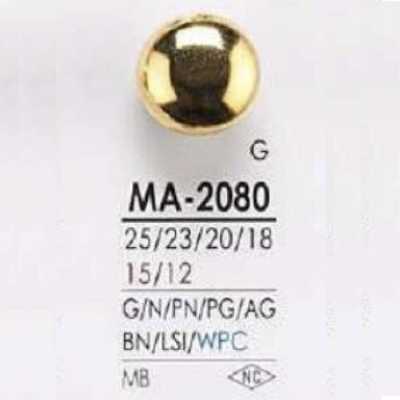 MA2080 Bouton à queue à anneau circulaire demi-anneau en laiton