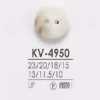 KV4950 Bouton en résine polyester à 2 trous avec trou frontal