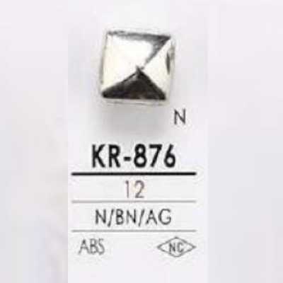 KR876 Bouton carré à queue demi-anneau en résine ABS