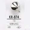 KR874 Bouton à tige demi-anneau carré en résine ABS