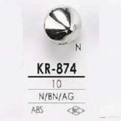 KR874 Bouton à tige demi-anneau carré en résine ABS
