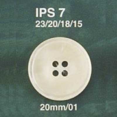 IPS7 Bouton à coudre à 4 trous en résine polyester