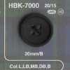 HBK7000 Bouton à 4 trous en véritable corne de buffle