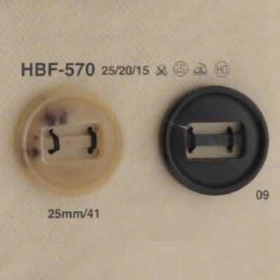 HBF570 Bouton parachute en véritable corne de buffle