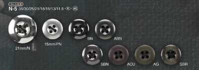 N5 Bouton à quatre trous en résine ABS
