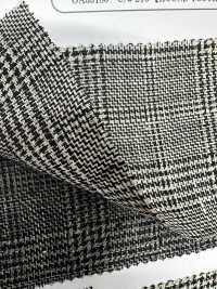 OA35179 LIN CLASSIQUE GLENCHECK & DENT DE CHIEN[Fabrication De Textile] Oharayaseni Sous-photo
