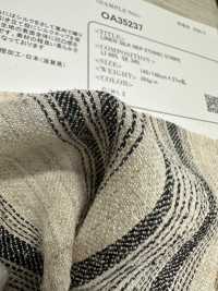 OA35237 Coton Supima & Lin Français × SOIE 2/1 Super Twill Finition Soyeuse[Fabrication De Textile] Oharayaseni Sous-photo