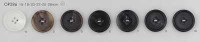 OP286 Bouton en résine polyester à 4 trous