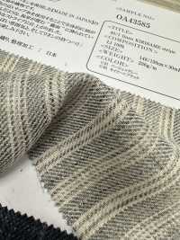 OA43585 40/1 Lin KIRISAME Rayure[Fabrication De Textile] Oharayaseni Sous-photo
