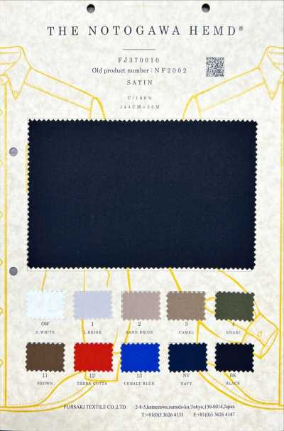 FJ370010 NOTOGAWA HEMD® satin