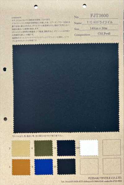 FJT3600 Sergé sec T/C 60