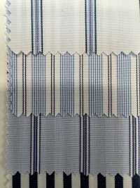 14403 60 Tissu Pour Machine à écrire à Fil Unique Bleu Multi-rayures[Fabrication De Textile] SUNWELL Sous-photo