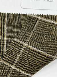 OM42271 TWIST LINEN Finition De La Laveuse Glen Check[Fabrication De Textile] Oharayaseni Sous-photo