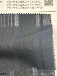OM43577 60/1 Lin X Lin RAYURE Ou CARREAUX[Fabrication De Textile] Oharayaseni Sous-photo